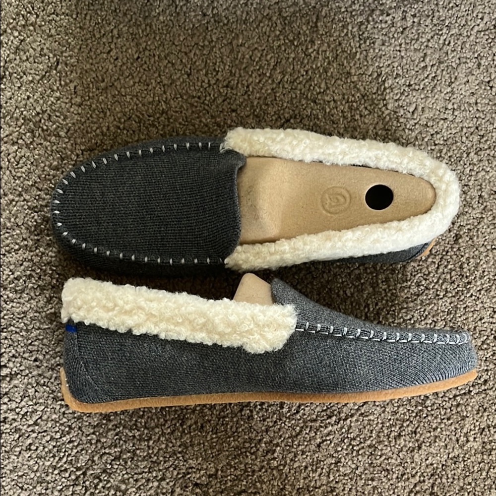 Rothy's Mountain Gray Slip-On Loafers